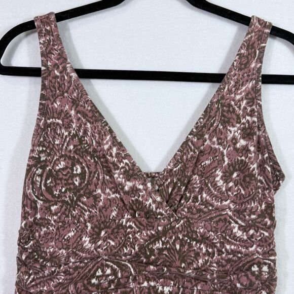 Patagonia Mauve Sleeveless Abstract Paisley Organic Cotton Margot Dress Womens M - Picture 4 of 7